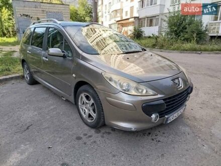 Коричневый Пежо 307, объемом двигателя 2 л и пробегом 310 тыс. км за 2800 $, фото 1 на Automoto.ua