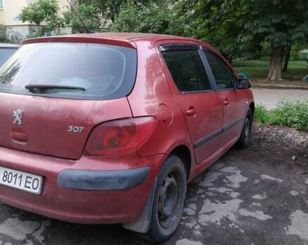 Красный Пежо 307, объемом двигателя 1.4 л и пробегом 253 тыс. км за 3200 $, фото 10 на Automoto.ua