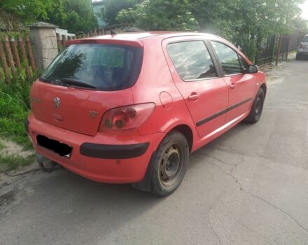 Червоний Пежо 307, об'ємом двигуна 2 л та пробігом 270 тис. км за 1647 $, фото 1 на Automoto.ua