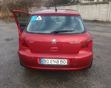 Красный Пежо 307, объемом двигателя 2 л и пробегом 315 тыс. км за 3500 $, фото 3 на Automoto.ua