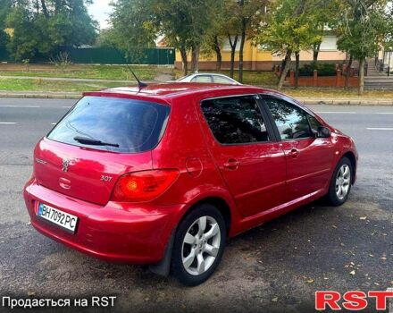 Красный Пежо 307, объемом двигателя 2 л и пробегом 215 тыс. км за 4299 $, фото 4 на Automoto.ua