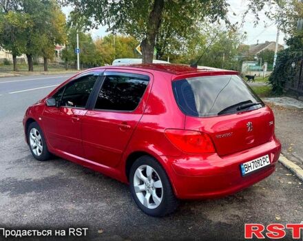 Красный Пежо 307, объемом двигателя 2 л и пробегом 215 тыс. км за 4299 $, фото 2 на Automoto.ua