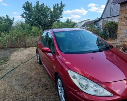 Красный Пежо 307, объемом двигателя 2 л и пробегом 159 тыс. км за 5000 $, фото 1 на Automoto.ua