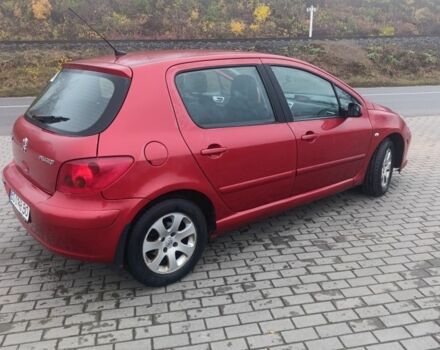 Красный Пежо 307, объемом двигателя 2 л и пробегом 315 тыс. км за 3500 $, фото 11 на Automoto.ua