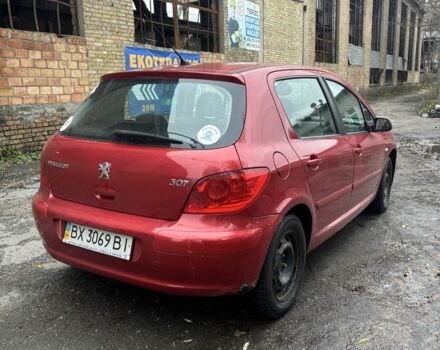 Красный Пежо 307, объемом двигателя 2 л и пробегом 111 тыс. км за 3200 $, фото 4 на Automoto.ua