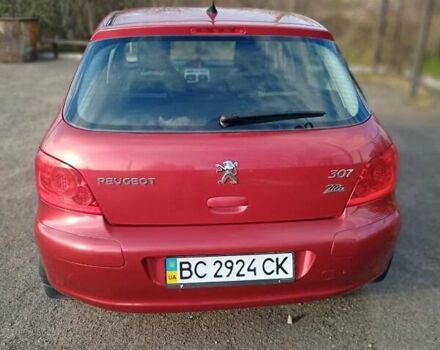 Червоний Пежо 307, об'ємом двигуна 1.59 л та пробігом 105 тис. км за 5000 $, фото 4 на Automoto.ua