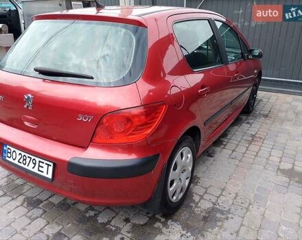 Пежо 307 2006 в Тернополе на Automoto.ua Красный Пежо 307, объемом двигателя 1.59 л и пробегом 162 тыс. км за 3500 $, фото 3 на Automoto.ua