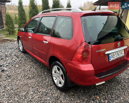 Красный Пежо 307, объемом двигателя 2 л и пробегом 320 тыс. км за 2200 $, фото 6 на Automoto.ua