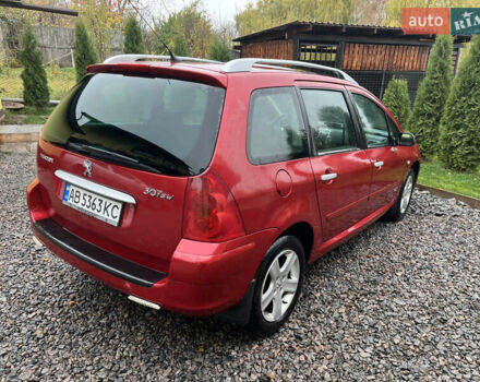 Красный Пежо 307, объемом двигателя 2 л и пробегом 320 тыс. км за 2200 $, фото 3 на Automoto.ua