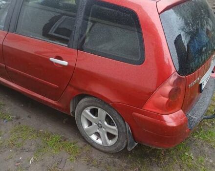 Червоний Пежо 307, об'ємом двигуна 1.97 л та пробігом 278 тис. км за 2950 $, фото 1 на Automoto.ua