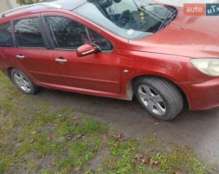 Червоний Пежо 307, об'ємом двигуна 1.97 л та пробігом 278 тис. км за 2950 $, фото 2 на Automoto.ua