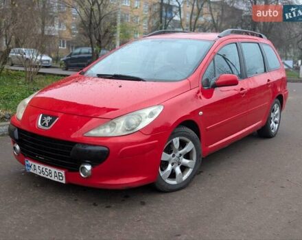 Красный Пежо 307, объемом двигателя 1.59 л и пробегом 350 тыс. км за 3650 $, фото 5 на Automoto.ua