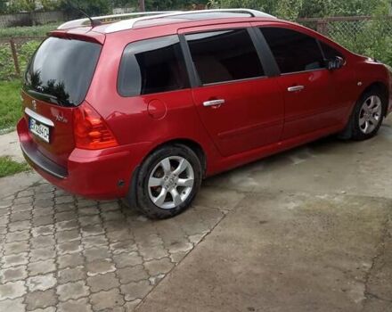 Червоний Пежо 307, об'ємом двигуна 2 л та пробігом 170 тис. км за 4200 $, фото 1 на Automoto.ua