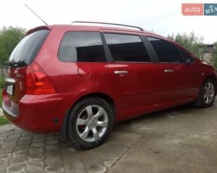 Червоний Пежо 307, об'ємом двигуна 2 л та пробігом 170 тис. км за 4200 $, фото 19 на Automoto.ua
