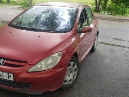 Красный Пежо 307, объемом двигателя 1.6 л и пробегом 380 тыс. км за 2300 $, фото 1 на Automoto.ua