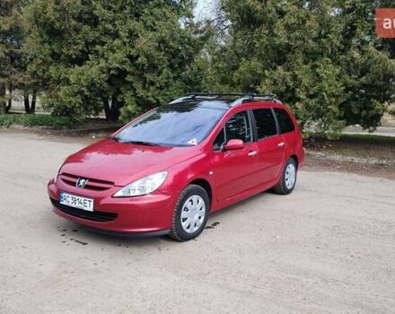 Червоний Пежо 307, об'ємом двигуна 2 л та пробігом 280 тис. км за 2200 $, фото 1 на Automoto.ua
