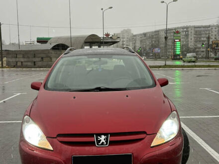 Червоний Пежо 307, об'ємом двигуна 2 л та пробігом 253 тис. км за 3400 $, фото 1 на Automoto.ua
