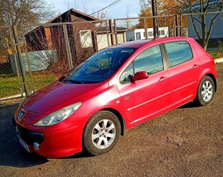 Червоний Пежо 307, об'ємом двигуна 1.6 л та пробігом 105 тис. км за 5000 $, фото 1 на Automoto.ua