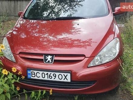 Красный Пежо 307, объемом двигателя 2 л и пробегом 208 тыс. км за 5000 $, фото 1 на Automoto.ua