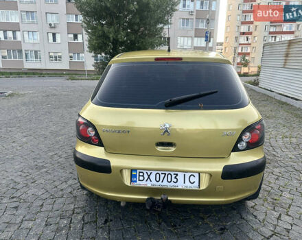 Жовтий Пежо 307, об'ємом двигуна 1.59 л та пробігом 292 тис. км за 2800 $, фото 1 на Automoto.ua