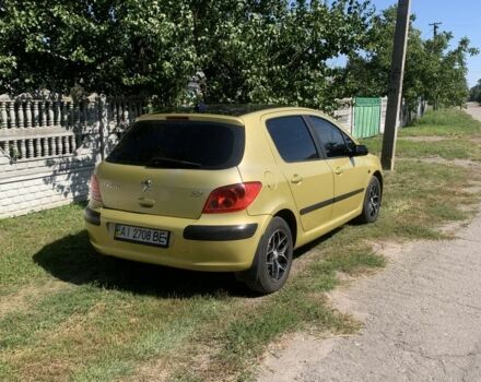 Жовтий Пежо 307, об'ємом двигуна 1.6 л та пробігом 507 тис. км за 3300 $, фото 4 на Automoto.ua