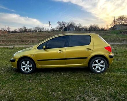 Жовтий Пежо 307, об'ємом двигуна 2 л та пробігом 260 тис. км за 6200 $, фото 1 на Automoto.ua