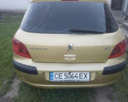 Желтый Пежо 307, объемом двигателя 1.59 л и пробегом 230 тыс. км за 3700 $, фото 2 на Automoto.ua