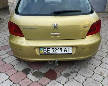 Желтый Пежо 307, объемом двигателя 1.6 л и пробегом 243 тыс. км за 3780 $, фото 1 на Automoto.ua