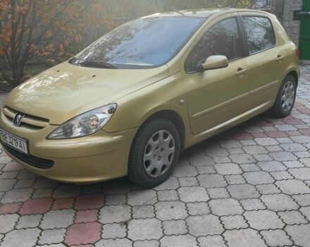 Жовтий Пежо 307, об'ємом двигуна 1.6 л та пробігом 243 тис. км за 3780 $, фото 2 на Automoto.ua