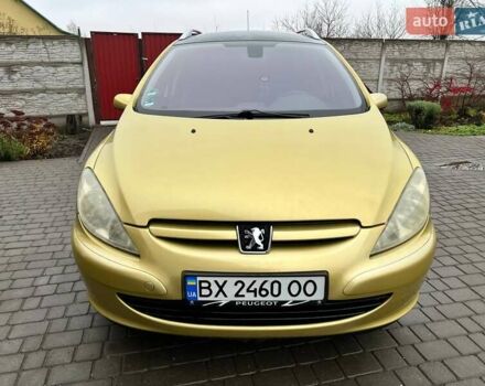 Желтый Пежо 307, объемом двигателя 1.6 л и пробегом 204 тыс. км за 3950 $, фото 1 на Automoto.ua