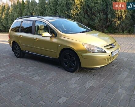 Жовтий Пежо 307, об'ємом двигуна 1.97 л та пробігом 382 тис. км за 2900 $, фото 1 на Automoto.ua