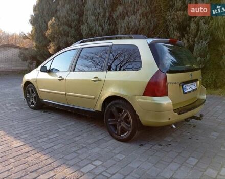Жовтий Пежо 307, об'ємом двигуна 1.97 л та пробігом 382 тис. км за 2900 $, фото 3 на Automoto.ua