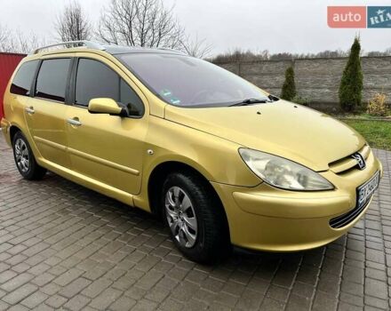 Желтый Пежо 307, объемом двигателя 1.6 л и пробегом 204 тыс. км за 3950 $, фото 1 на Automoto.ua