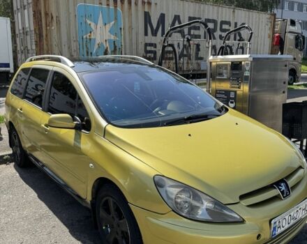 Жовтий Пежо 307, об'ємом двигуна 2 л та пробігом 382 тис. км за 3000 $, фото 1 на Automoto.ua