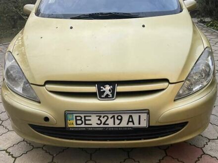 Жовтий Пежо 307, об'ємом двигуна 1.6 л та пробігом 243 тис. км за 3780 $, фото 1 на Automoto.ua