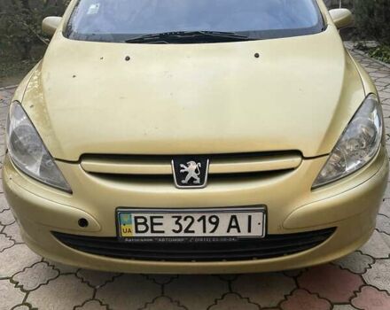 Желтый Пежо 307, объемом двигателя 1.6 л и пробегом 243 тыс. км за 3780 $, фото 1 на Automoto.ua