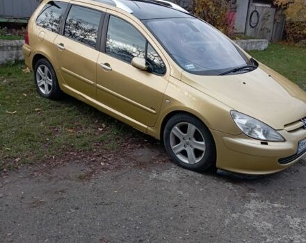 Желтый Пежо 307, объемом двигателя 1.6 л и пробегом 240 тыс. км за 3102 $, фото 1 на Automoto.ua