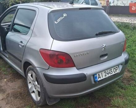 Серый Пежо 307, объемом двигателя 2 л и пробегом 328 тыс. км за 3000 $, фото 4 на Automoto.ua