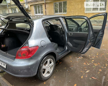 Сірий Пежо 307, об'ємом двигуна 1.6 л та пробігом 198 тис. км за 4500 $, фото 2 на Automoto.ua