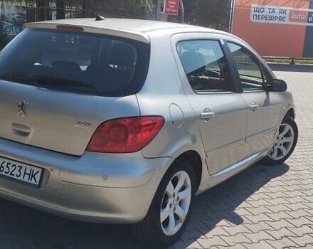 Серый Пежо 307, объемом двигателя 2 л и пробегом 174 тыс. км за 4600 $, фото 4 на Automoto.ua