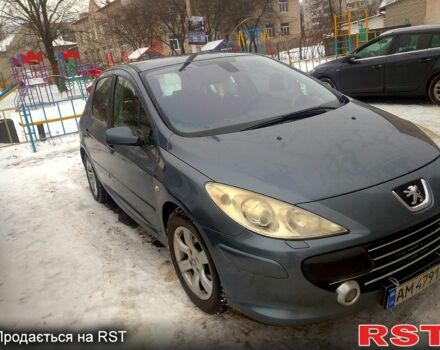 Сірий Пежо 307, об'ємом двигуна 1.6 л та пробігом 270 тис. км за 4300 $, фото 4 на Automoto.ua