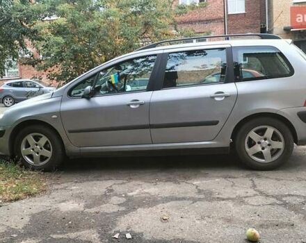 Серый Пежо 307, объемом двигателя 1.59 л и пробегом 192 тыс. км за 4500 $, фото 15 на Automoto.ua