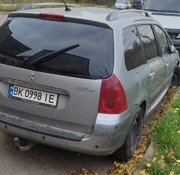 Сірий Пежо 307, об'ємом двигуна 2.01 л та пробігом 324 тис. км за 3000 $, фото 3 на Automoto.ua