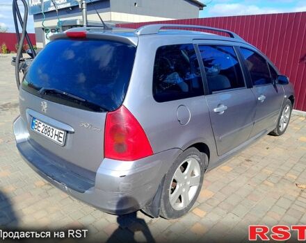 Серый Пежо 307, объемом двигателя 2 л и пробегом 200 тыс. км за 2800 $, фото 5 на Automoto.ua