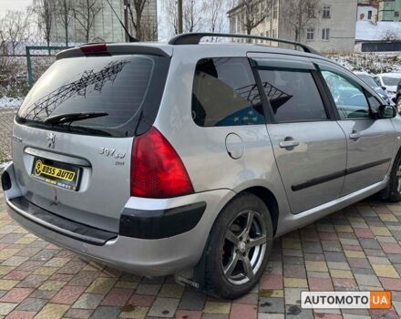 Сірий Пежо 307, об'ємом двигуна 2 л та пробігом 510 тис. км за 3999 $, фото 6 на Automoto.ua