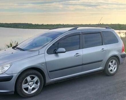 Серый Пежо 307, объемом двигателя 1.59 л и пробегом 192 тыс. км за 4500 $, фото 2 на Automoto.ua