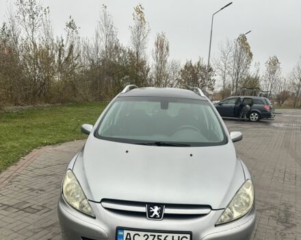 Серый Пежо 307, объемом двигателя 2 л и пробегом 179 тыс. км за 4200 $, фото 1 на Automoto.ua