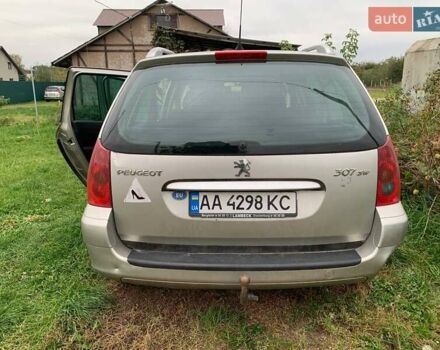 Сірий Пежо 307, об'ємом двигуна 1.6 л та пробігом 296 тис. км за 2600 $, фото 1 на Automoto.ua