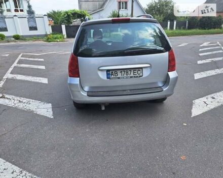 Серый Пежо 307, объемом двигателя 2 л и пробегом 320 тыс. км за 4400 $, фото 6 на Automoto.ua