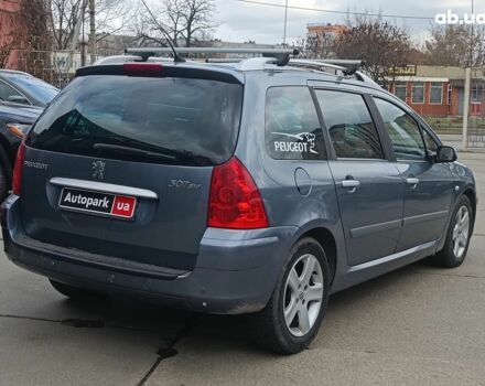 Серый Пежо 307, объемом двигателя 2 л и пробегом 297 тыс. км за 5390 $, фото 8 на Automoto.ua